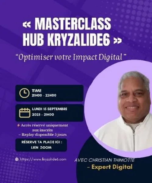 Image Masterclass Christian thimotte « Optimiser votre impact digital »
