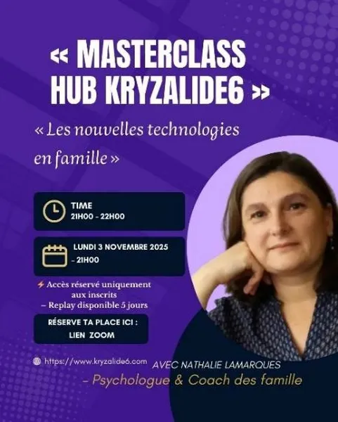 Image Masterclass Nathalie Lamarque « Les nouvelles technologies en famille »