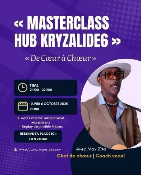 Image Masterclass Max Zita « De coeur à coeur »