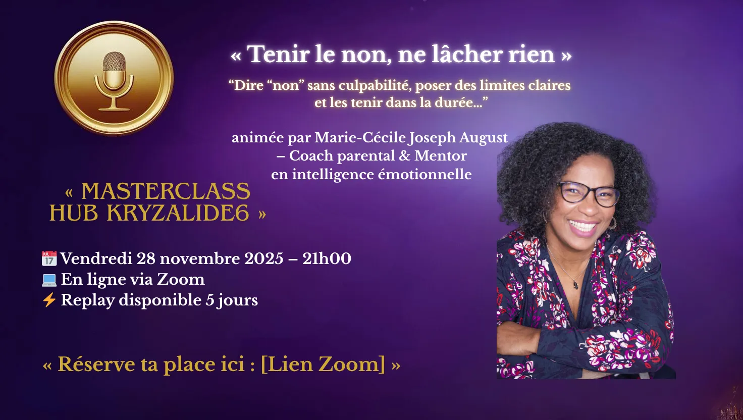 Image masterclass Marie-cécile "Tenir le non, ne lâcher rien"